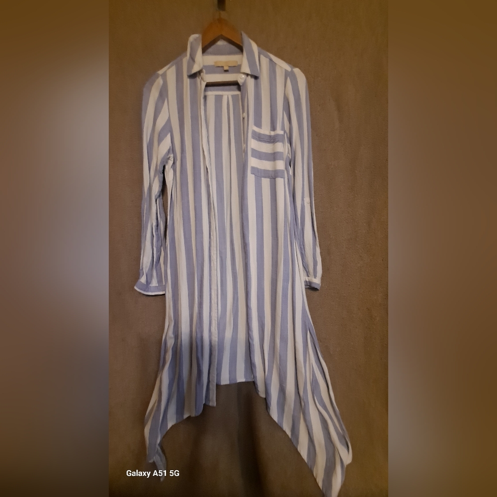 Blue & White Dress or Cover Up